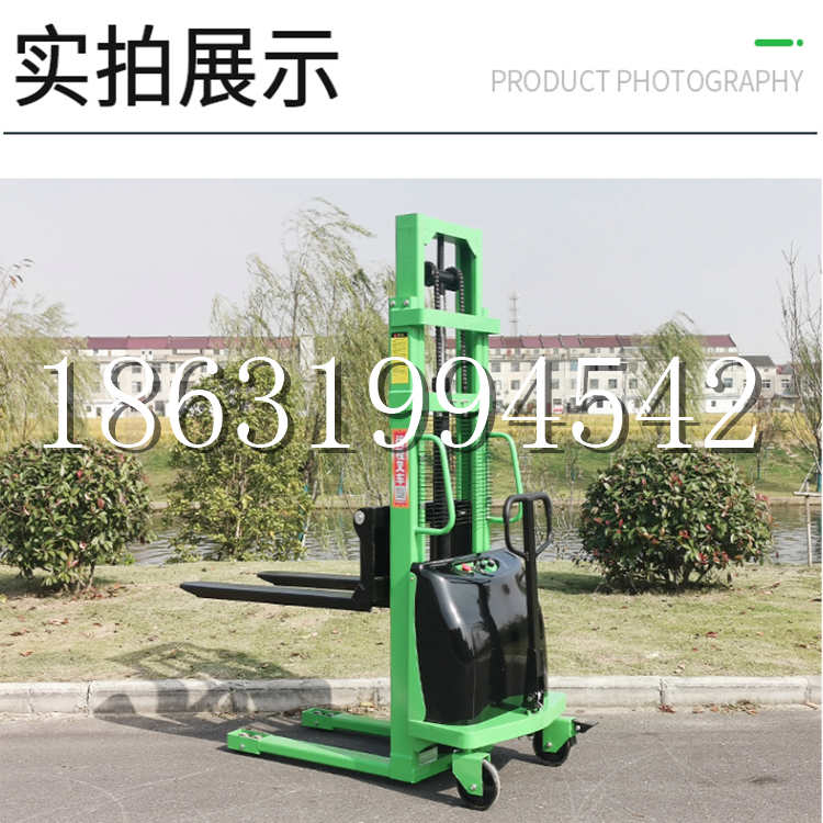 夏津县电动叉车堆高车液压铲车电瓶1吨2吨站驾步行式小型全自动叉车